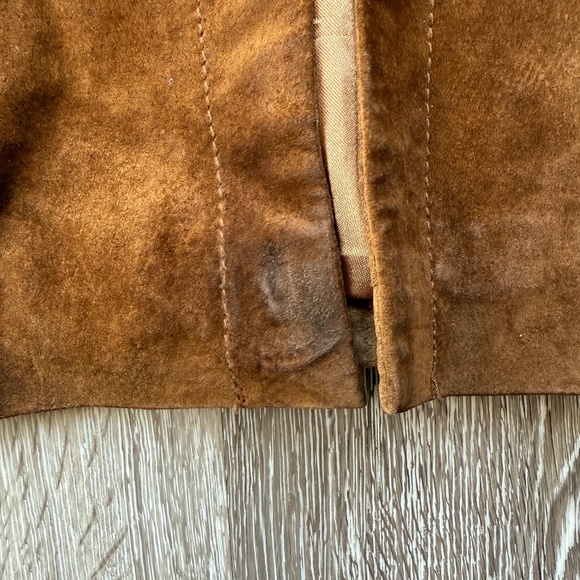 Vintage 90s Brown Suede Shirt Jackey - Picture 11 of 12